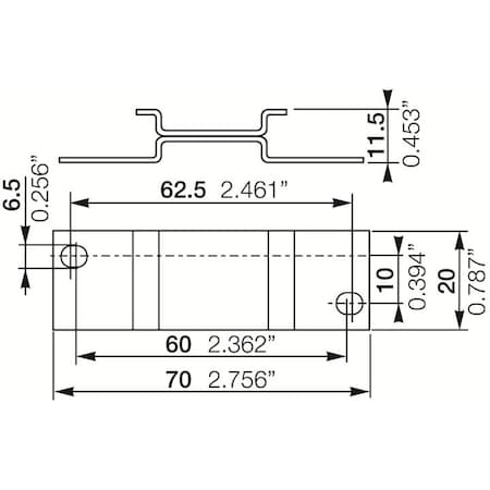 Abb 1SVR430029R0100, ADP.01 ADAPTER FOR SCREW-MOUNTING 1SVR430029R0100